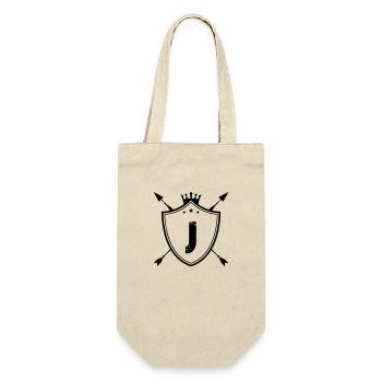 Coat of arms J - Gift Bag for Bottles - nature - Front