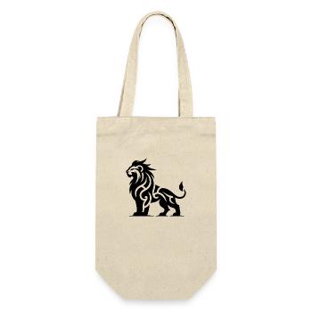 Fier lion tribal à la crinière sauvage - Sac à bouteille - nature - Devant