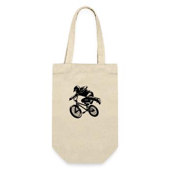BMX Bike Stunt Rider Downhill Jump Style - Gift Bag for Bottles - nature - Front