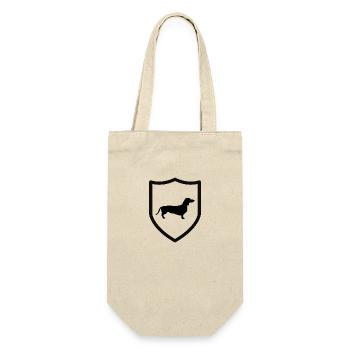 Dachshund Coat of Arms - Gift Bag for Bottles - nature - Front
