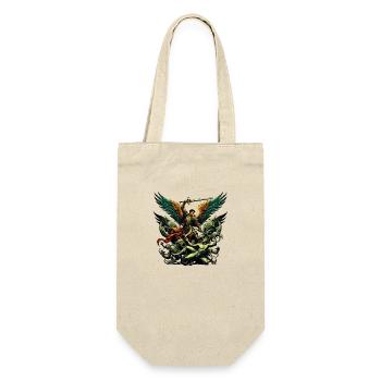 Archangel Saint Religion God Angel Faith Michael - Gift Bag for Bottles - nature - Front