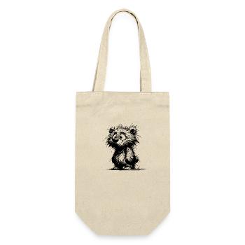 Scrubby Decksparrow Bear Kids Sketch - Gift Bag for Bottles - nature - Front