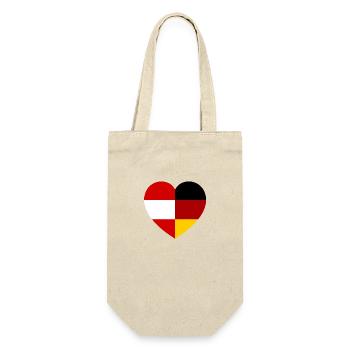 Austria Deutsches Herz - Gift Bag for Bottles - nature - Front