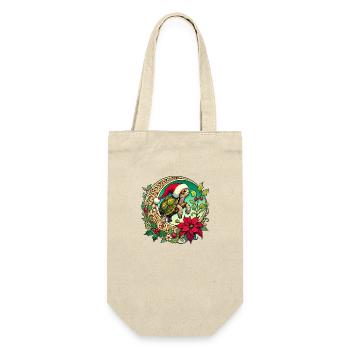 Christmas Turtle - Gift Bag for Bottles - nature - Front