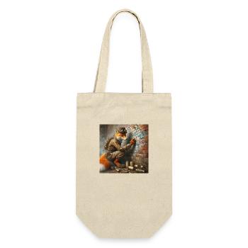Foxxy Graffiti - Geschenkbeutel für Flaschen - Natur - Vorne