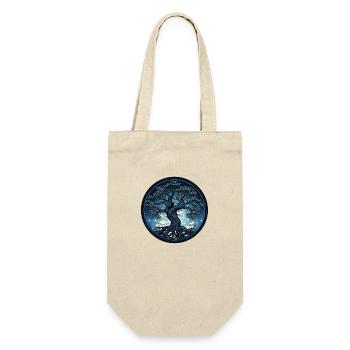 Baum, Ornamentbaum - Geschenkbeutel für Flaschen - Natur - Vorne