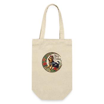 Joyeux Noël Yorkie - Sac à bouteille - nature - Devant