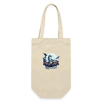 Ghostly Cyclist Night Ride - Gift Bag for Bottles - nature - Front