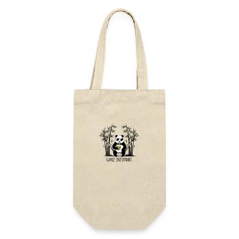 Détendu – Panda Design - Sac à bouteille - nature - Devant