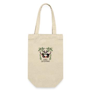 Panda - Complètement détendu - Sac à bouteille - nature - Devant