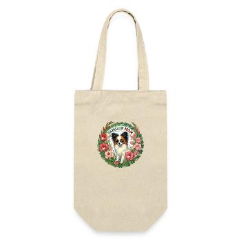 Papillon Mama - Geschenkbeutel für Flaschen - Natur - Vorne