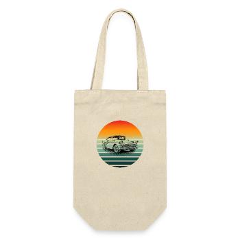 Vintage Classic Car Sunset Lines - Gift Bag for Bottles - nature - Front