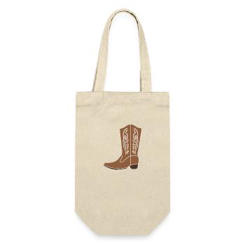cowboy boot - Gift Bag for Bottles - nature - Front