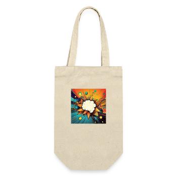 Vibrant Abstract Explosive Cloud Design - Gift Bag for Bottles - nature - Front