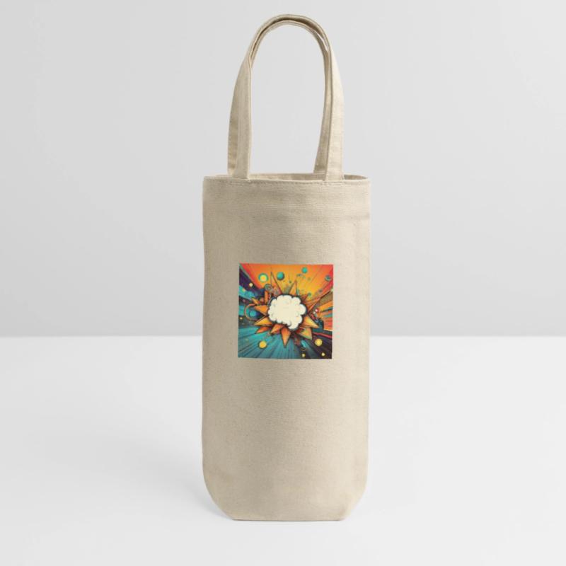 Vibrant Abstract Explosive Cloud Design Gift Bag for Bottles
