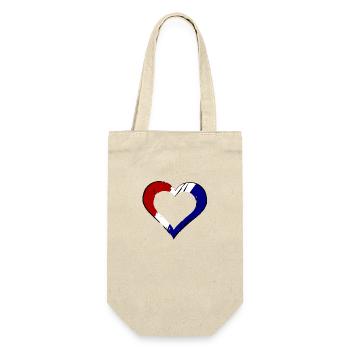 Die Niederländer Liebe - Geschenkbeutel für Flaschen - Natur - Vorne