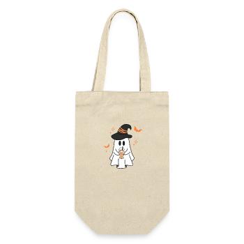Pumpkin Latte Ghost - Gift Bag for Bottles - nature - Front