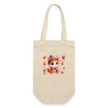 Autumn Cat4 - Gift Bag for Bottles - nature - Front