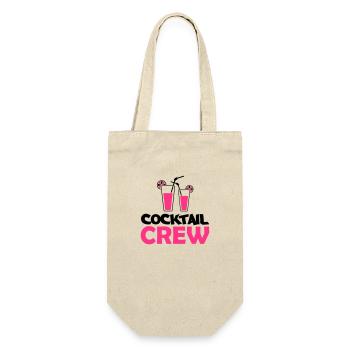 cocktail crew - Geschenkbeutel für Flaschen - Natur - Vorne