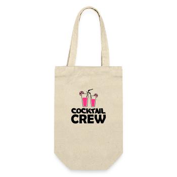 cocktail crew - Geschenkbeutel für Flaschen - Natur - Vorne