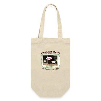 Wohnung Ziegenstall Satire schöner wohnen Satire - Geschenkbeutel für Flaschen - Natur - Vorne