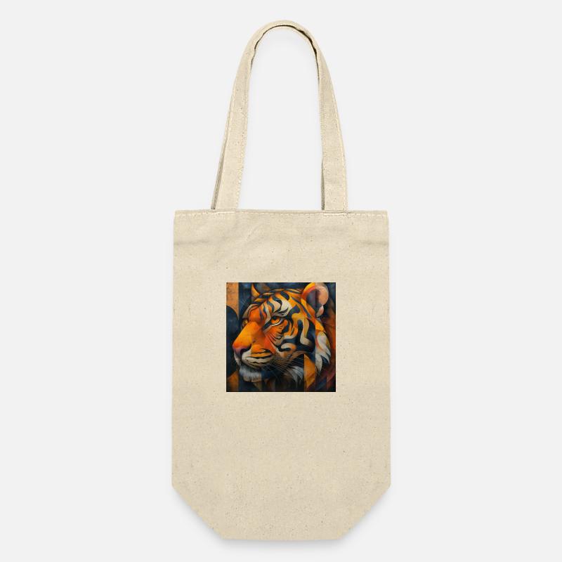 Tiger - Geschenkbeutel für Flaschen - Natur