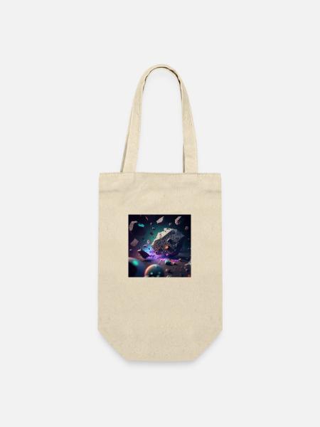 Weltraumschrott - Geschenkbeutel für Flaschen - Natur