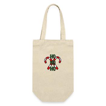 HO HO HO - Sac à bouteille - nature - Devant