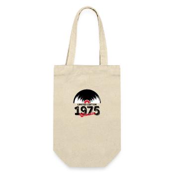 Limitierte Auflage 1975 Klassisches Vinyl - Geschenkbeutel für Flaschen - Natur - Vorne