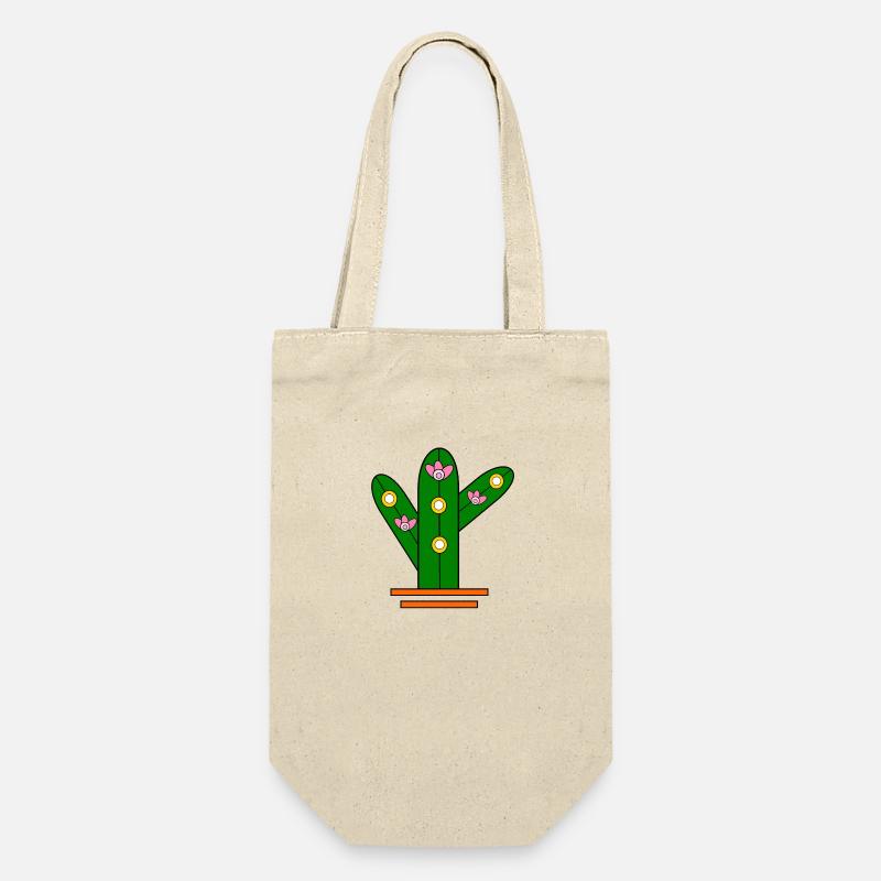 Glowing cactus - Geschenkbeutel für Flaschen - Natur