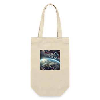 Orbiting Innovation - Gift Bag for Bottles - nature - Front