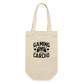 Gaming is My Cardio - Gift Bag for Bottles - nature - Front