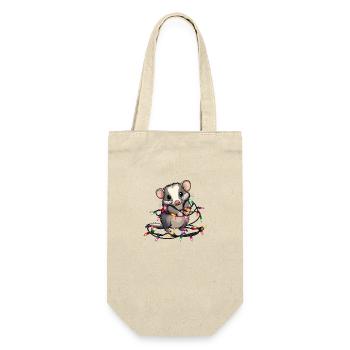 Opossum Christmas - Gift Bag for Bottles - nature - Front