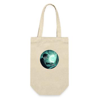 Digital Vision: Unleashing the Future! - Gift Bag for Bottles - nature - Front