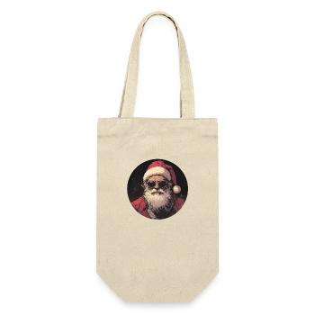 Cool Santa: Christmas with style and attitude! - Gift Bag for Bottles - nature - Front