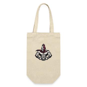 ritter warrior - Geschenkbeutel für Flaschen - Natur - Vorne