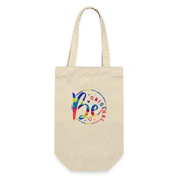 Be original vector design symbol retro quote label - Gift Bag for Bottles - nature - Front