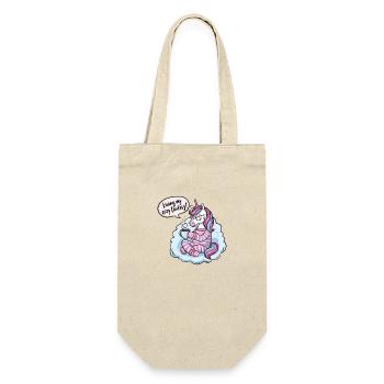Living my cozy fantasy! - Gift Bag for Bottles - nature - Front