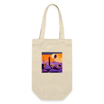 Desert in the moonlight - Gift Bag for Bottles - nature - Front