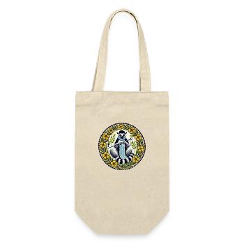Lemur - Geschenkbeutel für Flaschen - Natur - Vorne