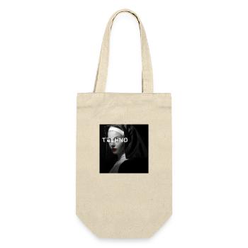 Techno Nun - Rave Design - Sac à bouteille - nature - Devant