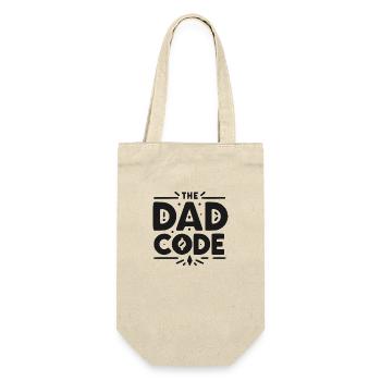 The Dad Code - Gift Bag for Bottles - nature - Front