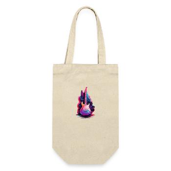 Guitar Rock Music - Gift Bag for Bottles - nature - Front