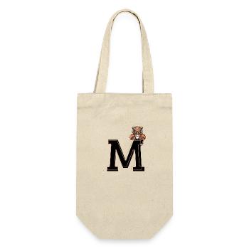 Letter m tiger - gift idea - Gift Bag for Bottles - nature - Front