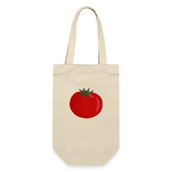 Tomate - Geschenkbeutel für Flaschen - Natur - Vorne