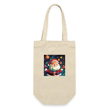 Père Noël Joyeux Noël - Sac à bouteille - nature - Devant
