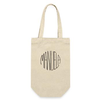 Manuela - Geschenkbeutel für Flaschen - Natur - Vorne