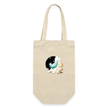 Whale and Petunias - Geschenkbeutel für Flaschen - Natur - Vorne