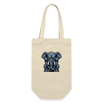 Bande dessinée éléphant - Sac à bouteille - nature - Devant