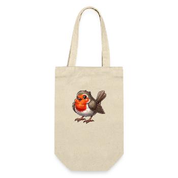 Robin - Gift Bag for Bottles - nature - Front